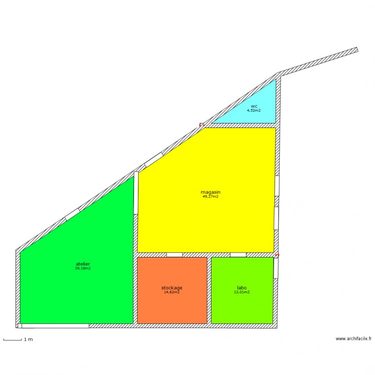 remise 1. Plan de 0 pièce et 0 m2