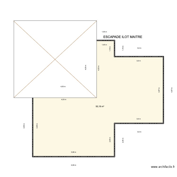 ESCAPADE ILOT MAITRE. Plan de 0 pièce et 0 m2