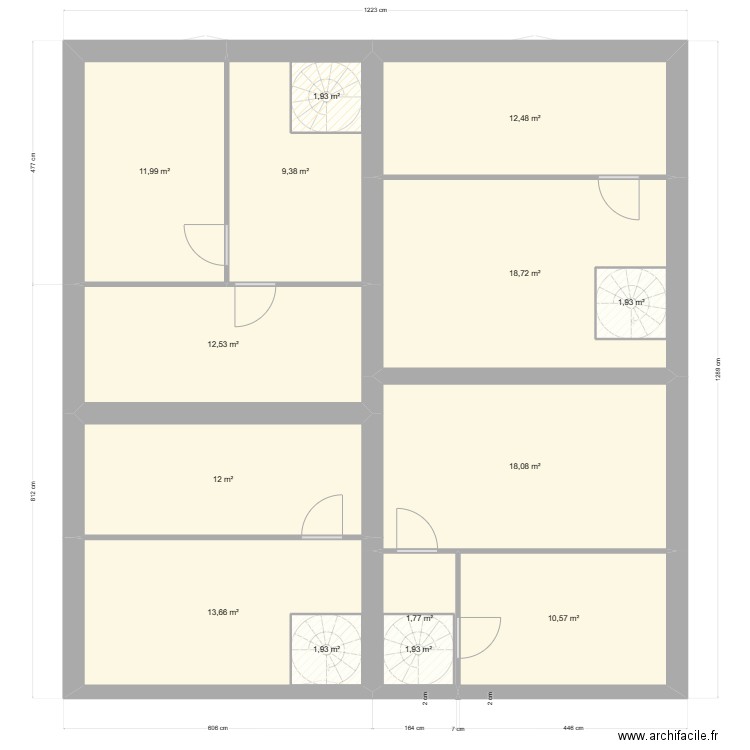 plan RDC MAISON FITILIEU. Plan de 0 pièce et 0 m2