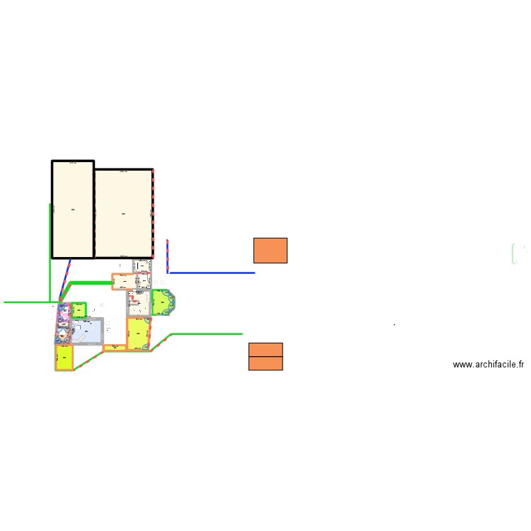 GAUTRAIS BASE vide. Plan de 23 pièces et 879 m2