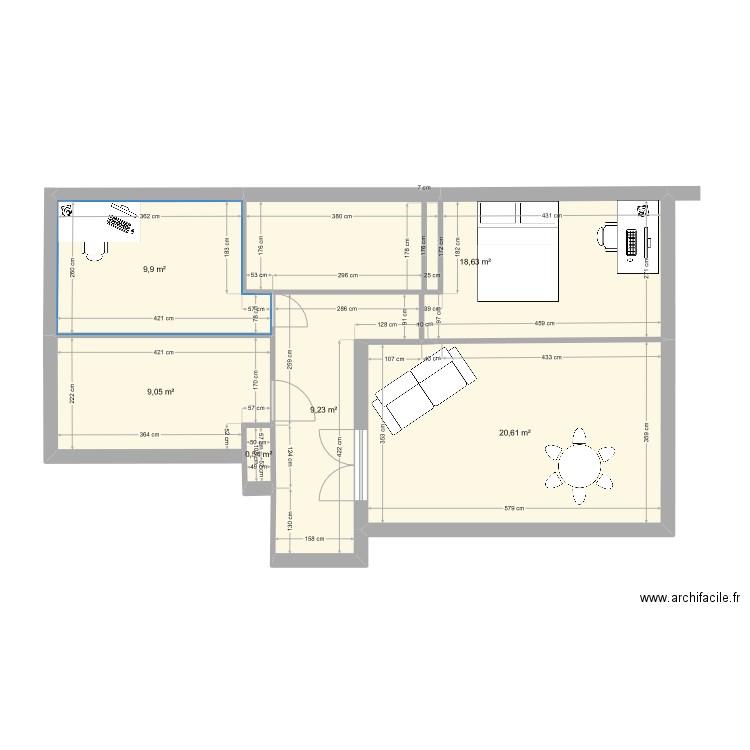 Villette. Plan de 0 pièce et 0 m2