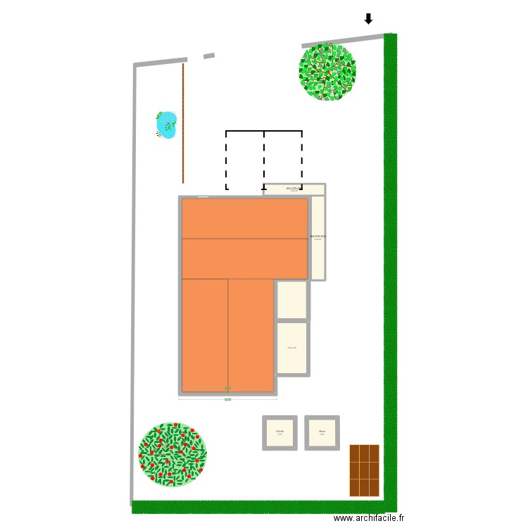 plan masse maison. Plan de 0 pièce et 0 m2