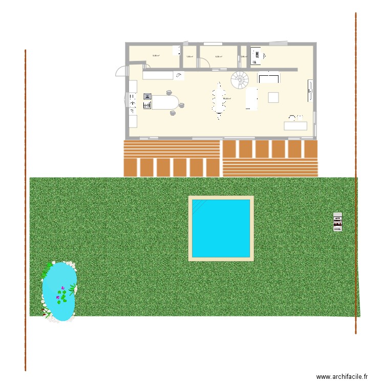 plan maison rdc. Plan de 0 pièce et 0 m2