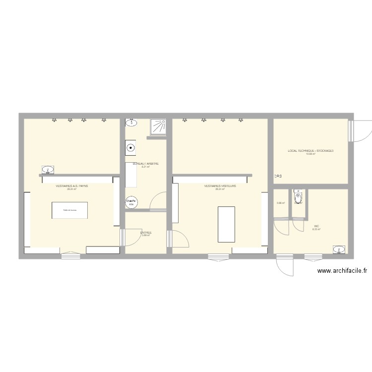 Etat batiment AS PAYNS. Plan de 0 pièce et 0 m2