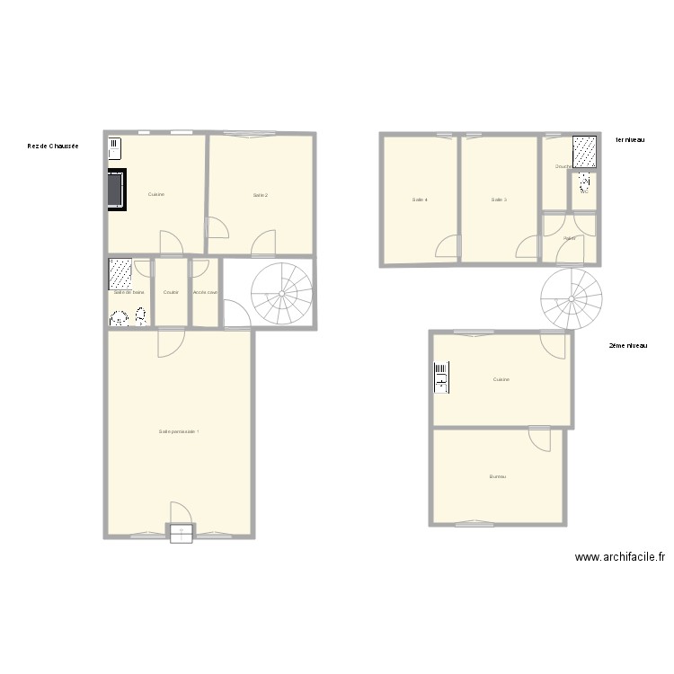 Précigné. Plan de 0 pièce et 0 m2