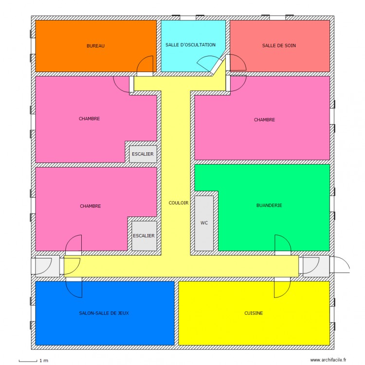 Plan des CAPUCINES ( rez-de-chaussée ). Plan de 0 pièce et 0 m2