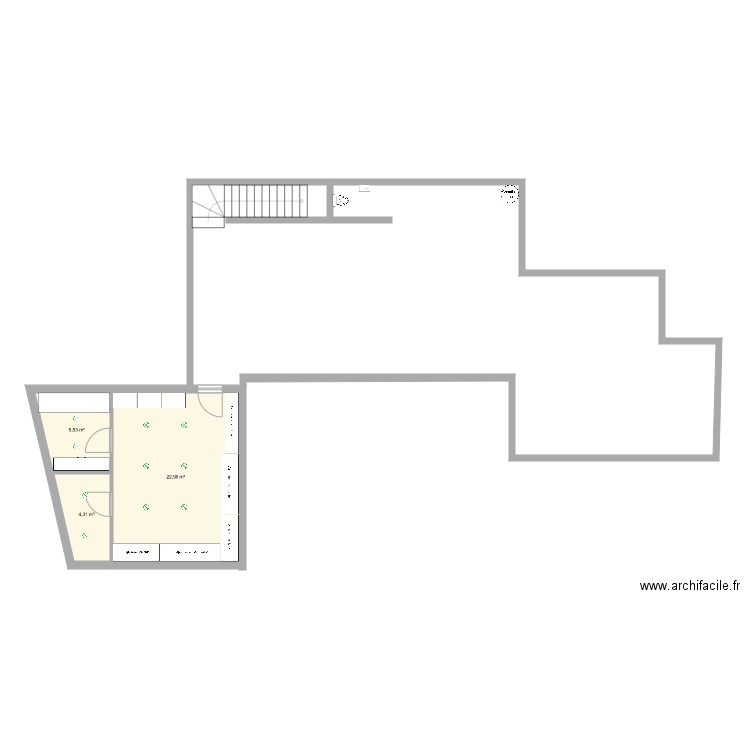 Salle sport  cave  atelier. Plan de 0 pièce et 0 m2