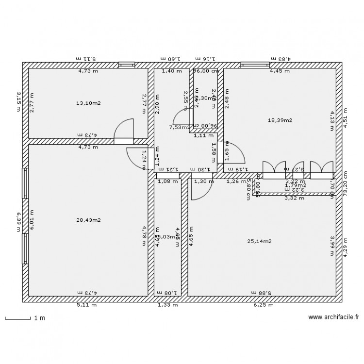 1er étage enfants AVANT. Plan de 0 pièce et 0 m2