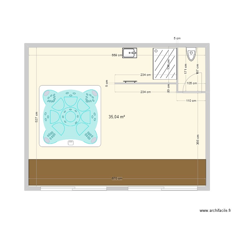 Jacuzzi. Plan de 0 pièce et 0 m2