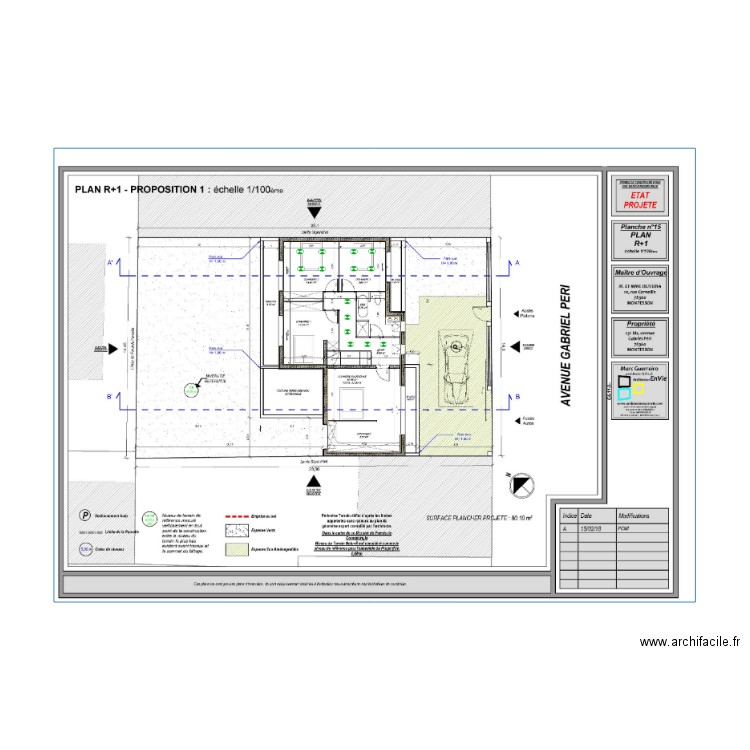 Etage Oliveira090619b. Plan de 0 pièce et 0 m2