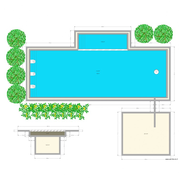 Piscine Menzah. Plan de 0 pièce et 0 m2