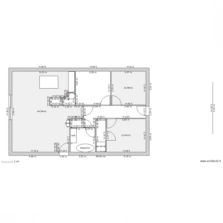 projet maison. Plan de 0 pièce et 0 m2