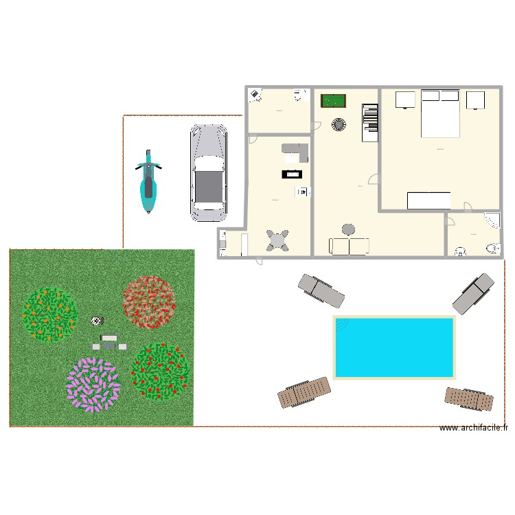 plan 1. Plan de 5 pièces et 466 m2