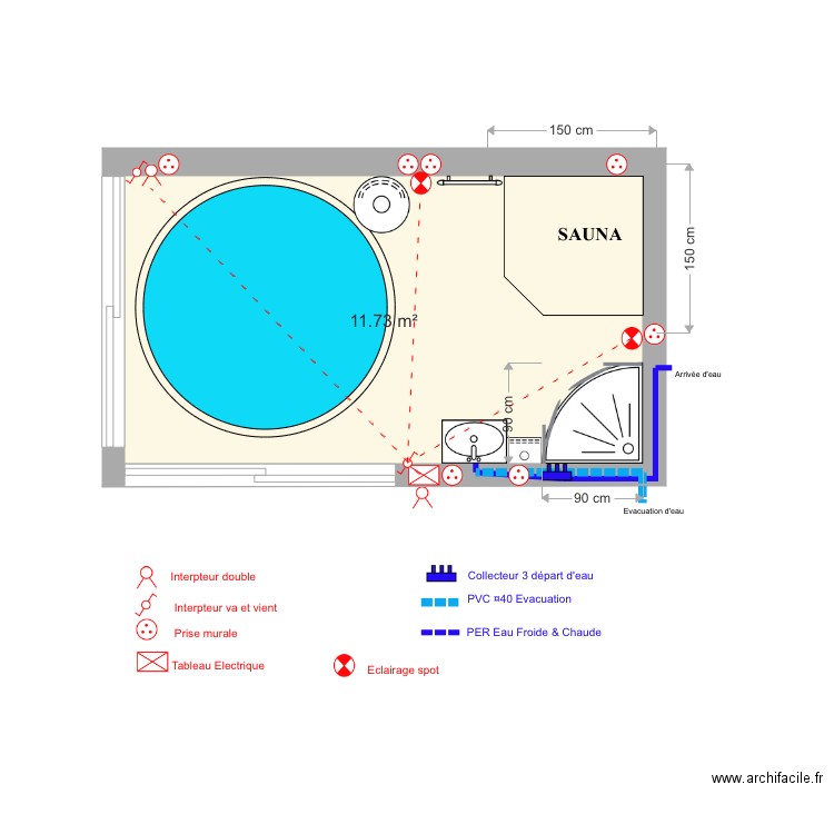 LCdB Jacuzzi. Plan de 0 pièce et 0 m2