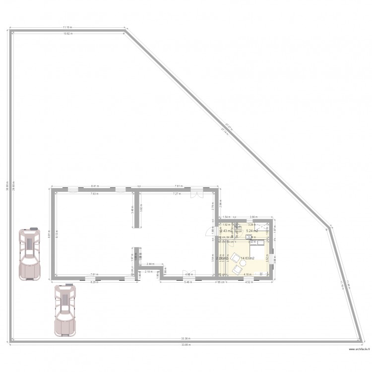 Plan de masse maison. Plan de 0 pièce et 0 m2