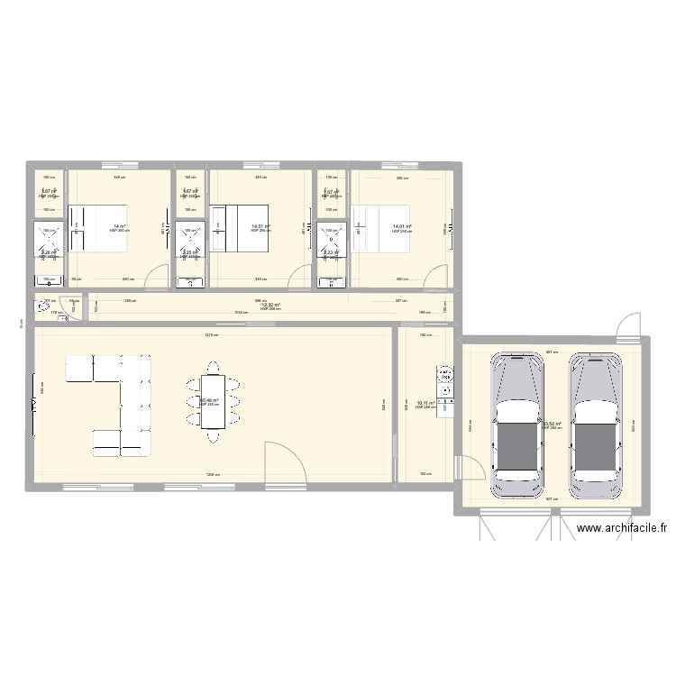 Maison sans studio. Plan de 0 pièce et 0 m2