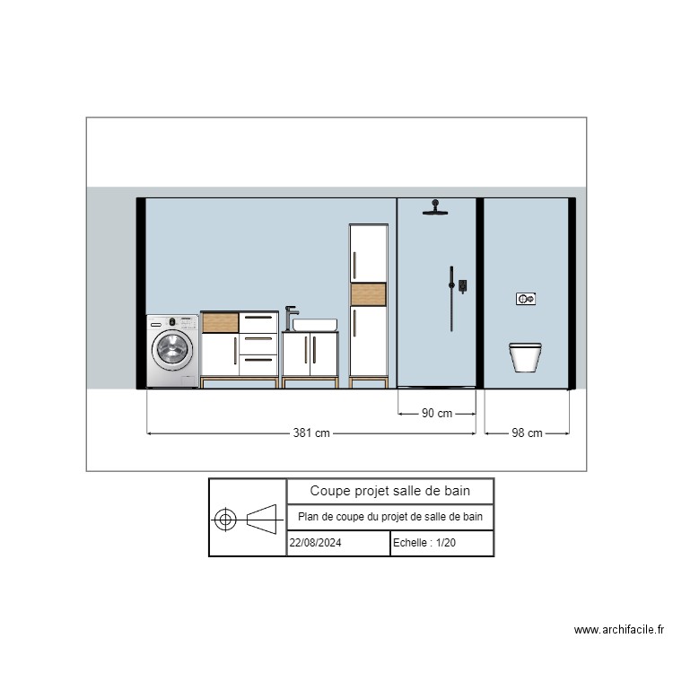 DECEX-03 Coupe Projet. Plan de 0 pièce et 0 m2