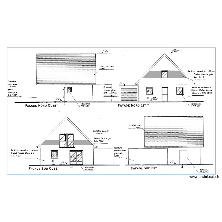 Facades - DP04. Plan de 0 pièce et 0 m2