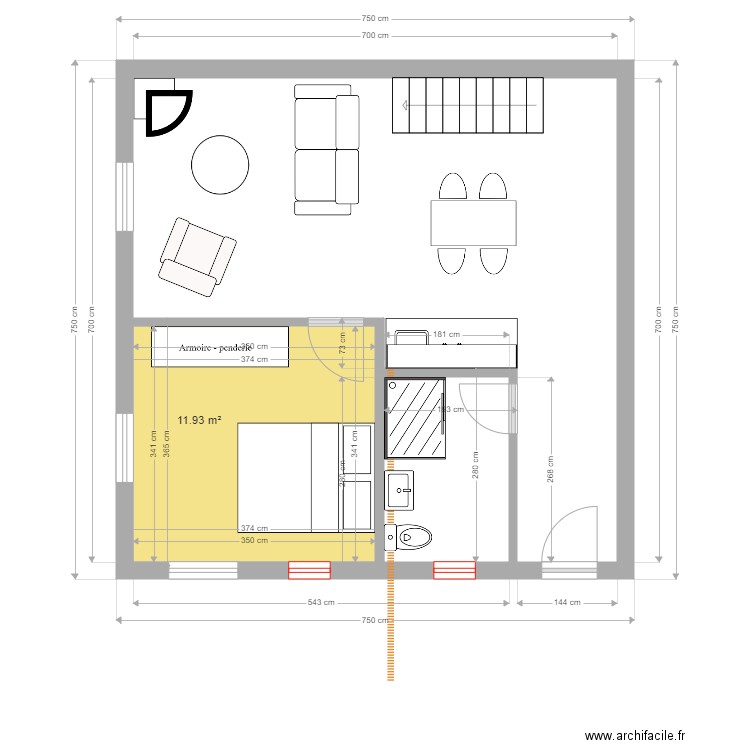 Chalet Victor. Plan de 0 pièce et 0 m2