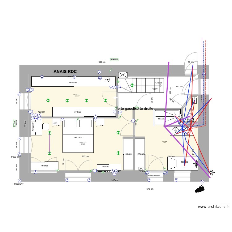 ANAIS BAT1 RDC PLOMBERIE 30 10 2023. Plan de 0 pièce et 0 m2