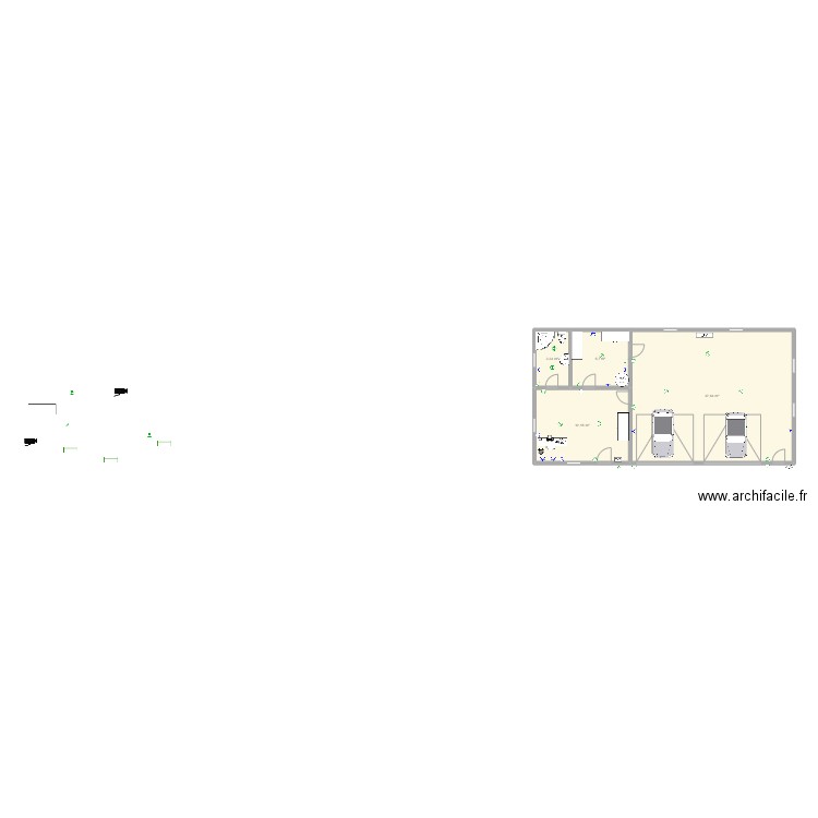 PLAN GARAGE. Plan de 4 pièces et 59 m2