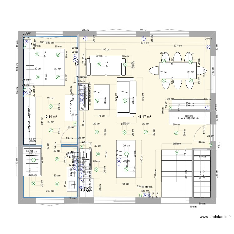 RDC GOUVIEUX elec(3). Plan de 0 pièce et 0 m2