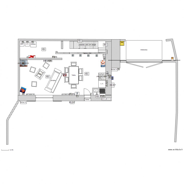 RDC Maison virginie Saint Marie. Plan de 0 pièce et 0 m2