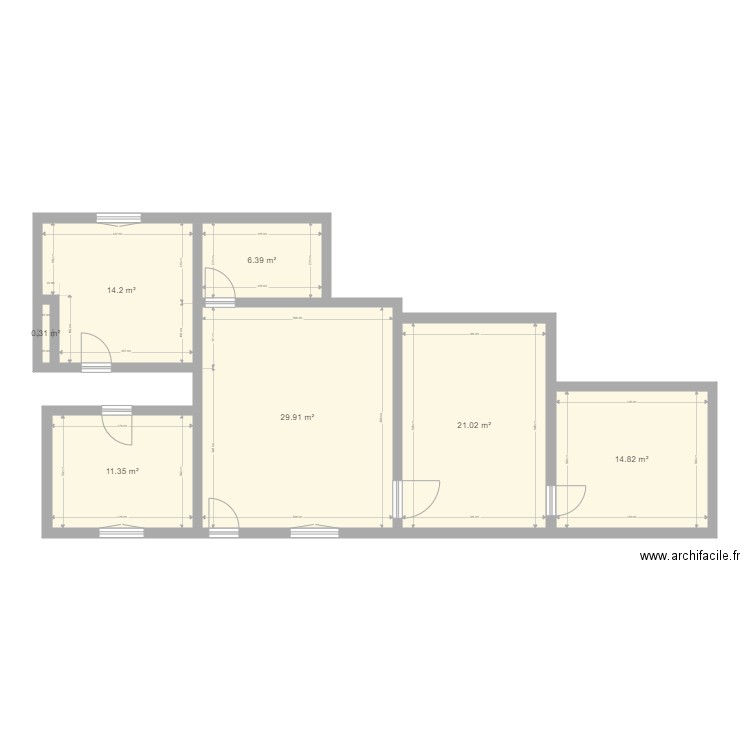 plan A chauffage au sol. Plan de 0 pièce et 0 m2