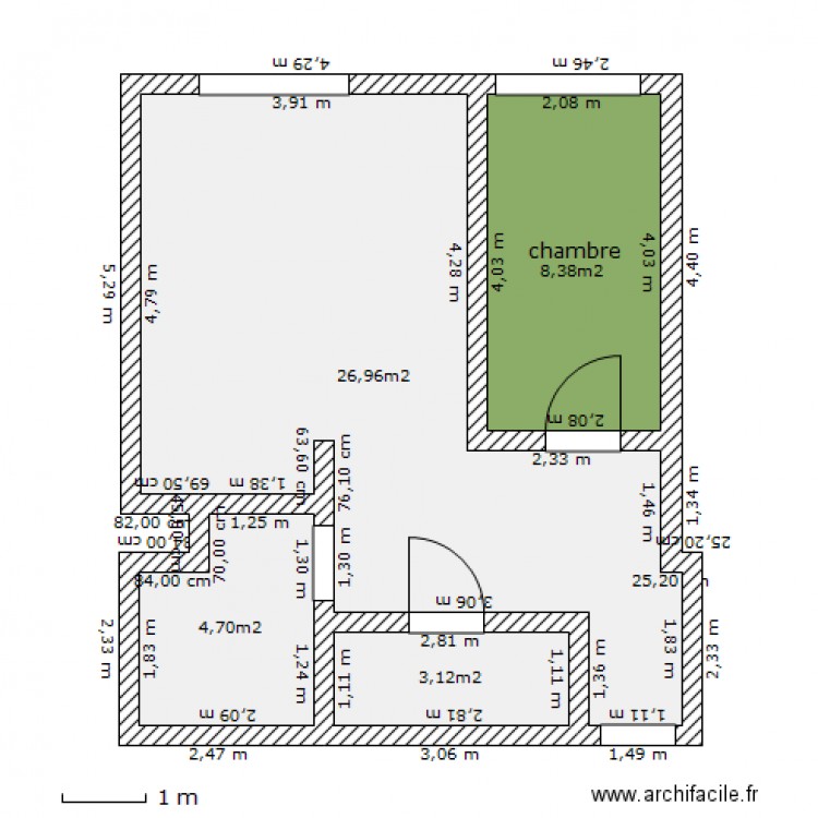 appart. Plan de 0 pièce et 0 m2