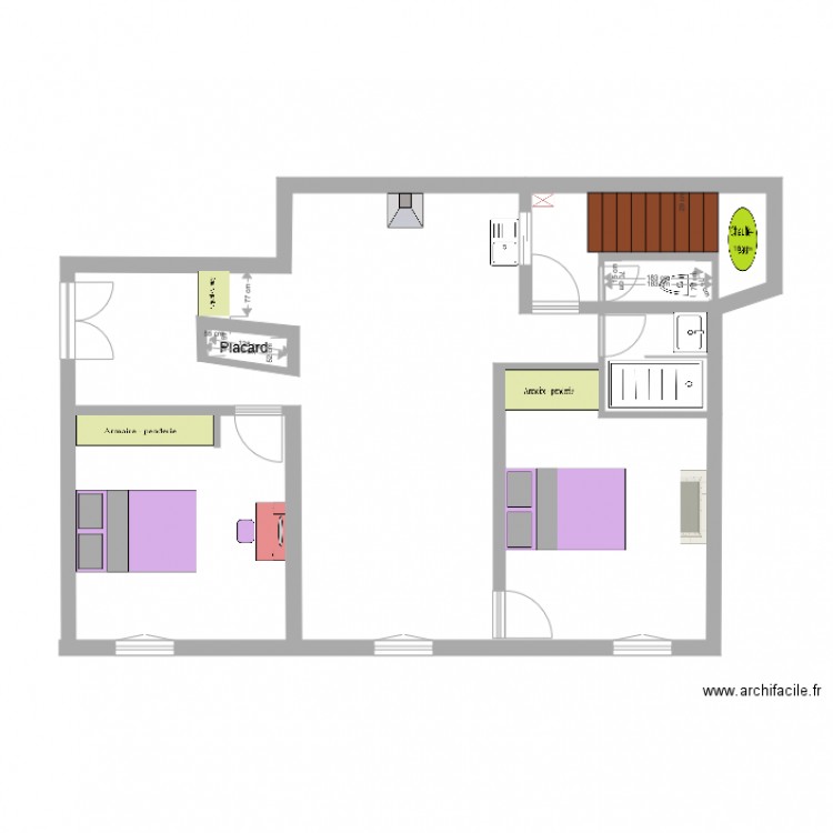 ERIC 23 MOLL 2 Chambres. Plan de 0 pièce et 0 m2