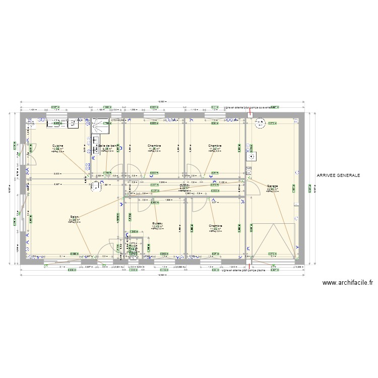 Test lauan 4ch. Plan de 0 pièce et 0 m2