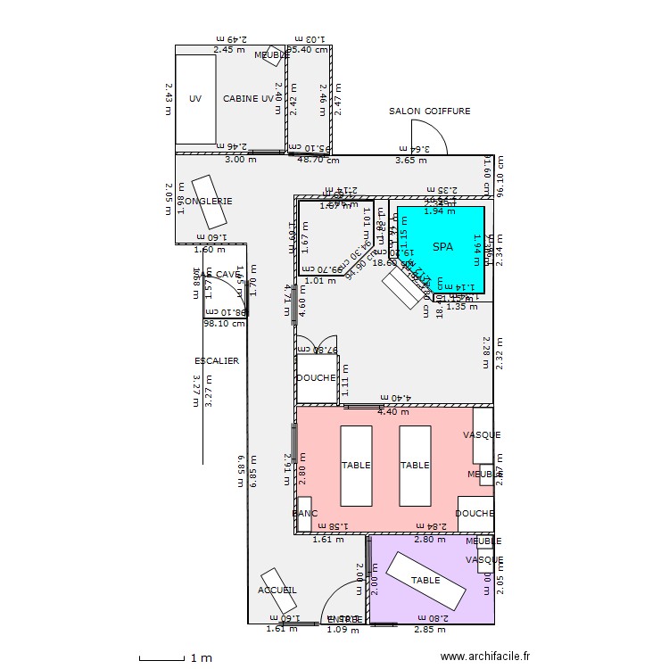 HAMMAM SAUNA. Plan de 0 pièce et 0 m2