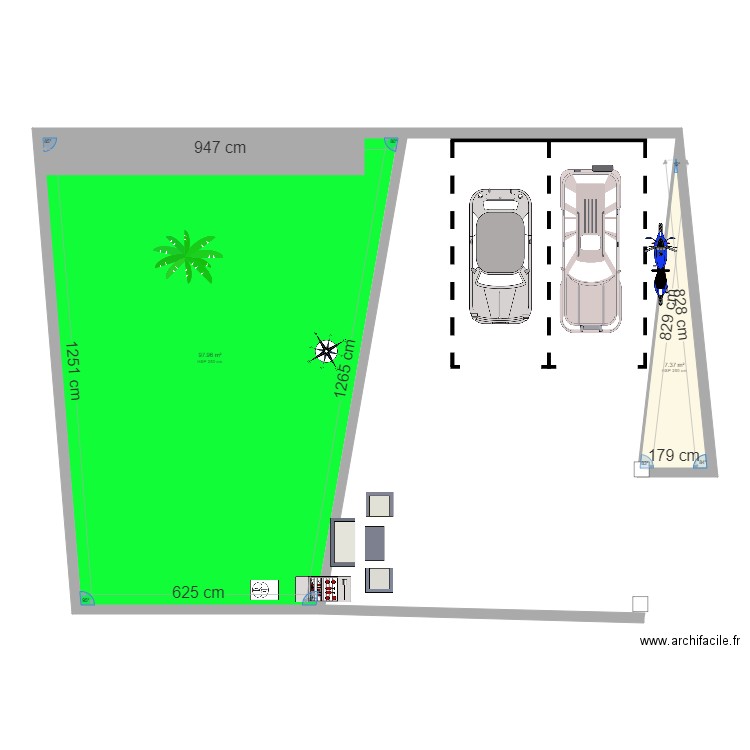 Cour v2. Plan de 0 pièce et 0 m2