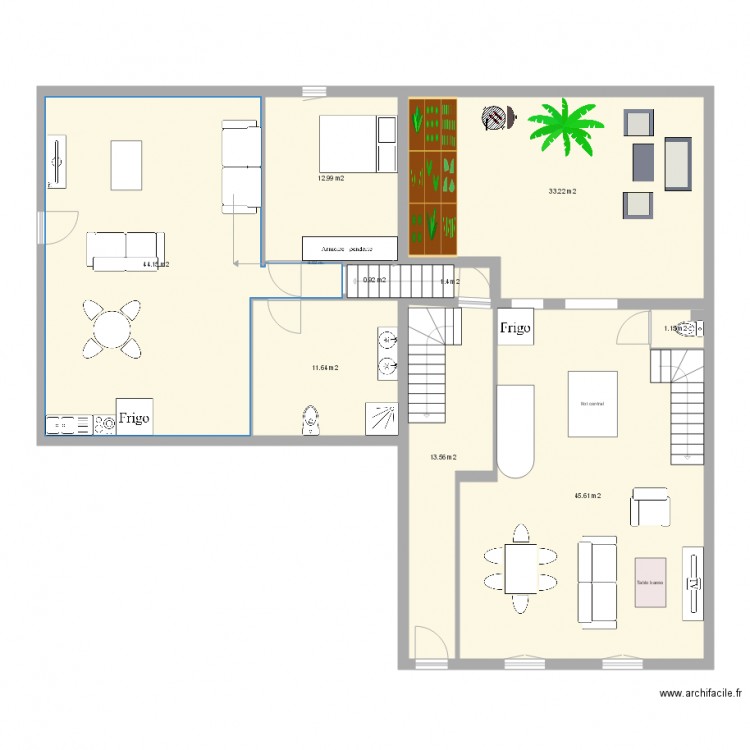 t2 au dessus des garage projet. Plan de 0 pièce et 0 m2