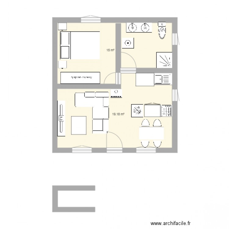 chalet. Plan de 0 pièce et 0 m2