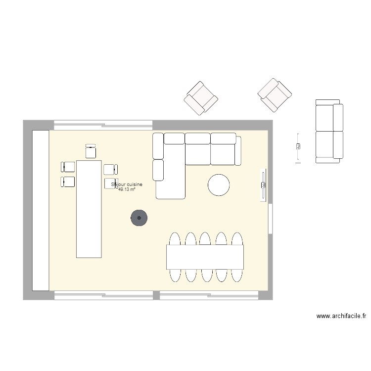 Attique Boécourt. Plan de 0 pièce et 0 m2