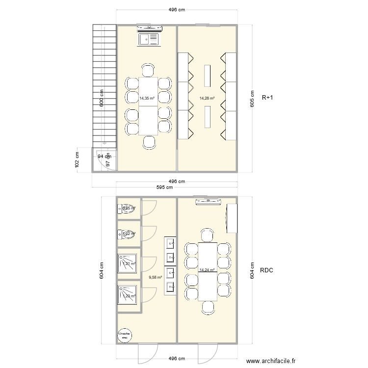 CIMAT CHANTIER ECLUZE DE GERVANS. Plan de 8 pièces et 57 m2