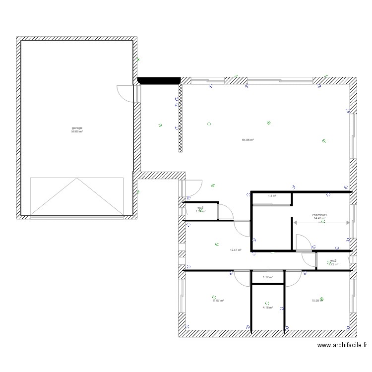 plan maison yo2. Plan de 0 pièce et 0 m2