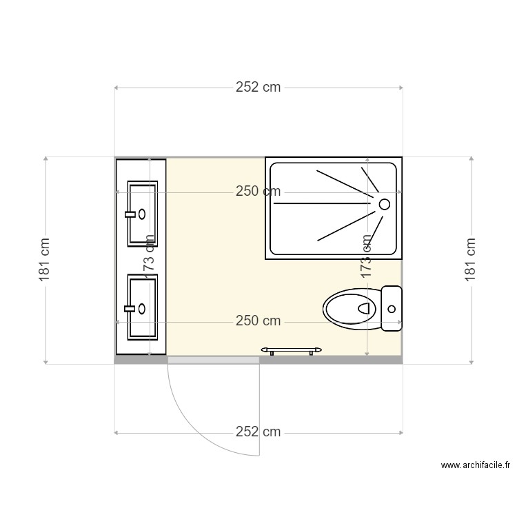 sdb. Plan de 0 pièce et 0 m2