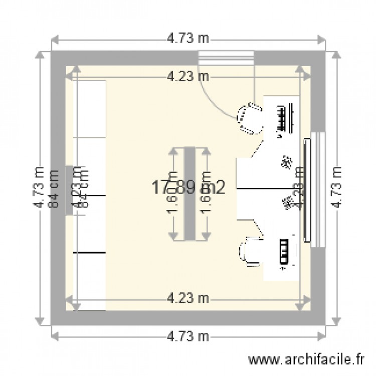 Bureau 01. Plan de 0 pièce et 0 m2