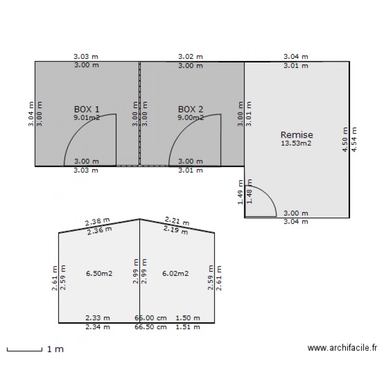 box chevaux et remise. Plan de 0 pièce et 0 m2