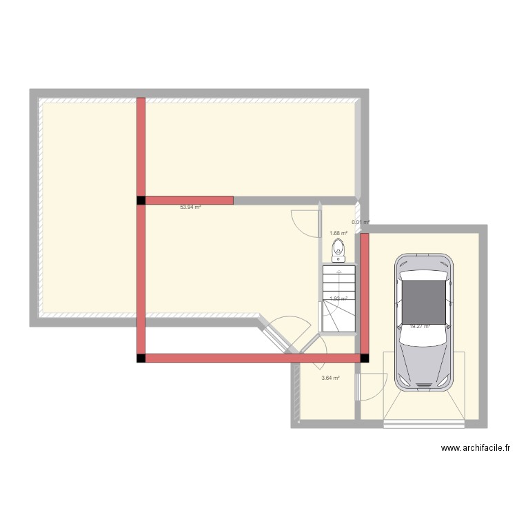 france style. Plan de 0 pièce et 0 m2