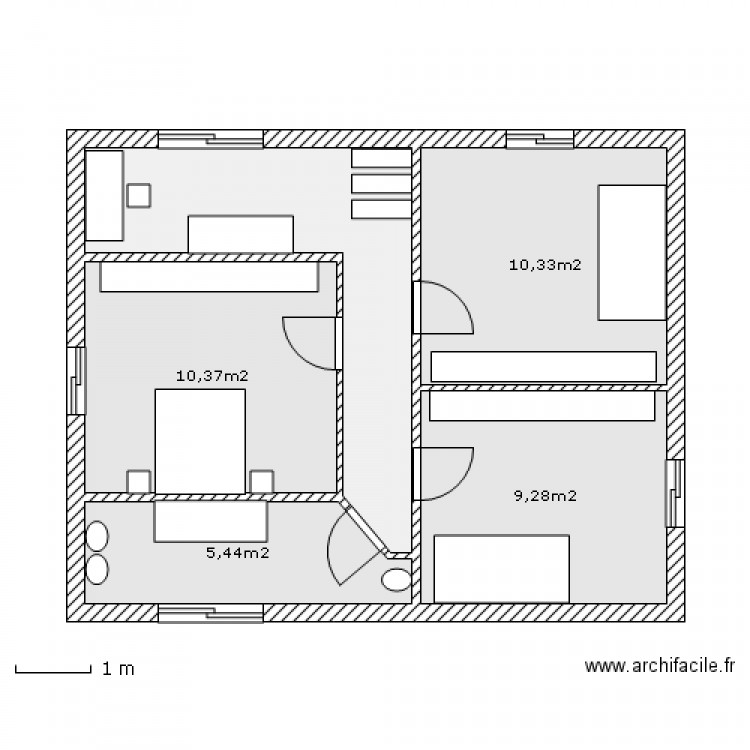 HAUT 1. Plan de 0 pièce et 0 m2