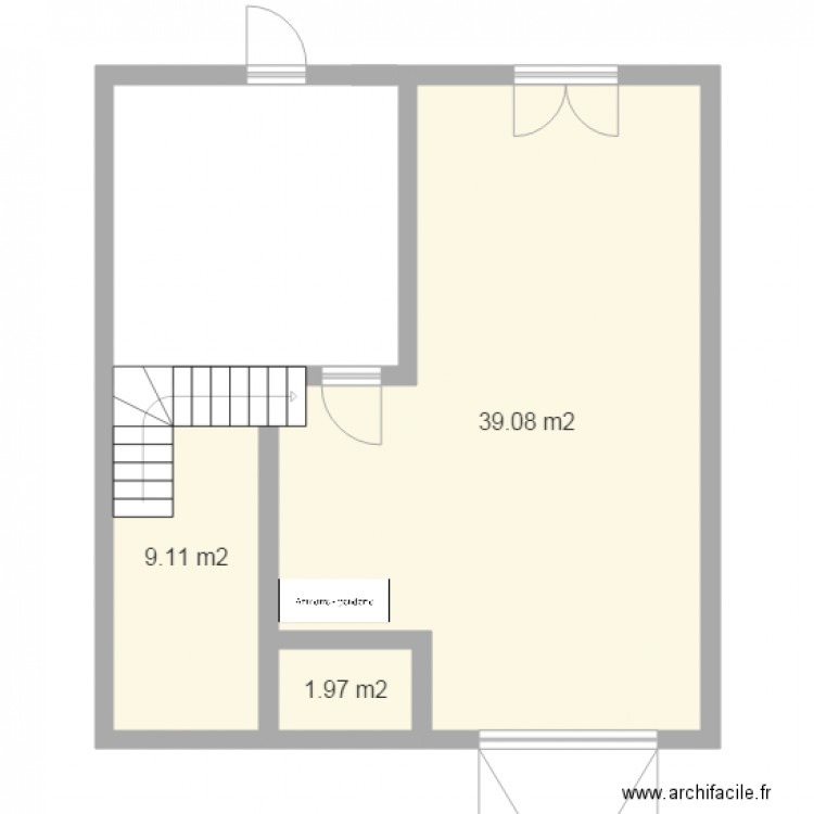 sous sol 1. Plan de 0 pièce et 0 m2