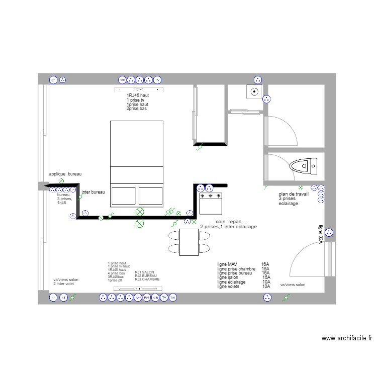 pat elec3. Plan de 0 pièce et 0 m2