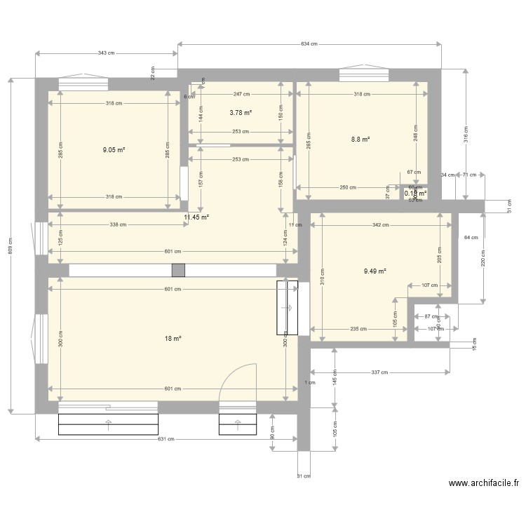 Projet 04 coté. Plan de 0 pièce et 0 m2