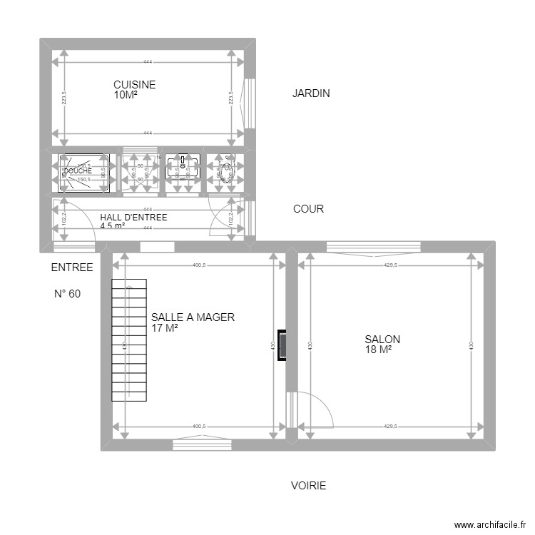 Monceau 60. Plan de 0 pièce et 0 m2