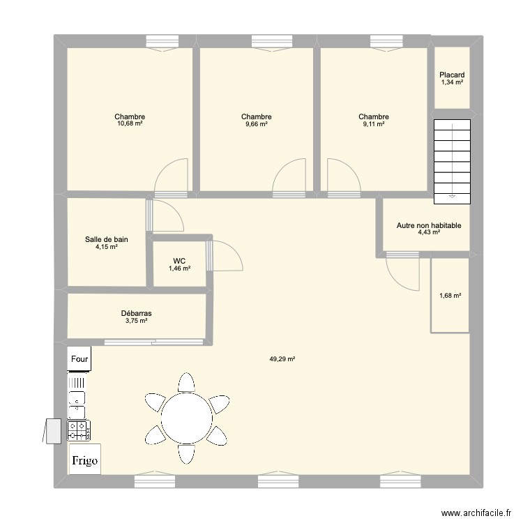 VCilleveyrac 1er. Plan de 10 pièces et 96 m2