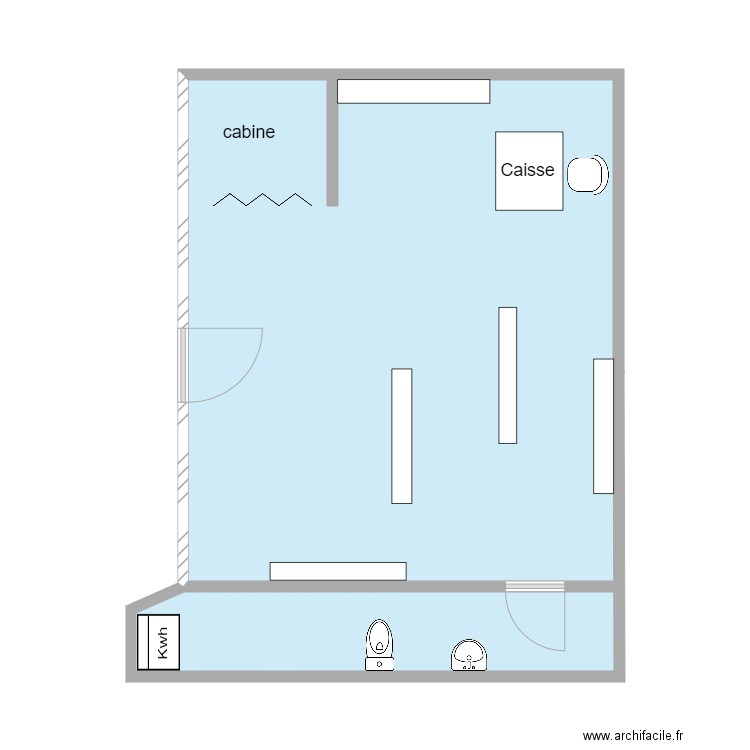 exam. Plan de 0 pièce et 0 m2