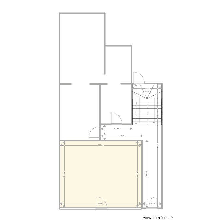 SCI DU GUE  RDC ACTUEL. Plan de 0 pièce et 0 m2